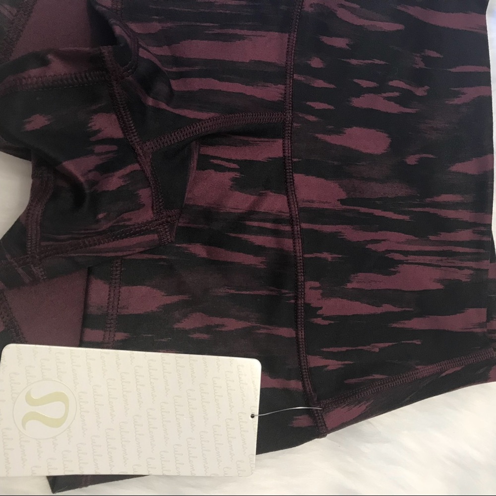 NWT PABO BORDEAUX LULULEMON BOOGIE SHORT ROLL DOWN - Picture 2 of 7
